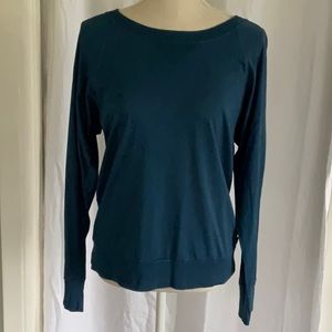 Agnes B royal blue long sleeve blouse. Size 2 (US 6-8). 100% cotton
